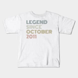 Legend Since October 2011 Kids T-Shirt